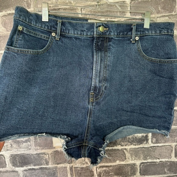 EVERLANE The Way High Denim Short Jean dark wash - Picture 4 of 10
